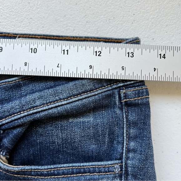 Rag & Bone Skinny Denim Jeans Preston Medium Wash Size 27 Mid Rise - Picture 13 of 16